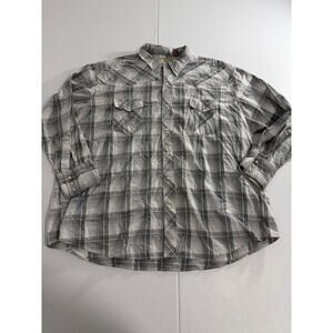 Wrangler Western Pearl Snap Shirt size 3XL Men
